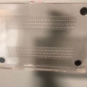 MacBook Pro protective shell. Clear with shimmer